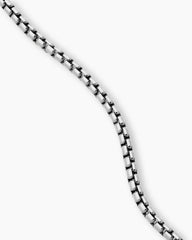 Box Chain Necklace in 18K White Gold, 3.4mm