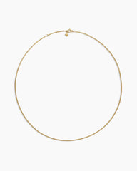 Box Chain Necklace in 18K Yellow Gold, 1.7mm