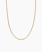 Box Chain Necklace in 18K Yellow Gold, 1.7mm