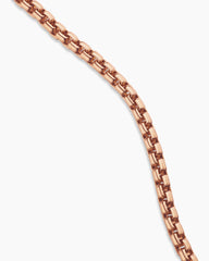 Box Chain Necklace in 18K Rose Gold, 1.7mm
