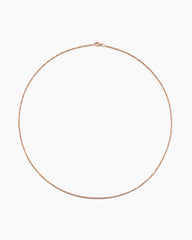 Box Chain Necklace in 18K Rose Gold, 1.7mm