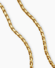 Fluted Chain Necklace in 18K Yellow Gold, 5mm