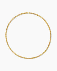 Fluted Chain Necklace in 18K Yellow Gold, 5mm