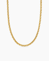 Fluted Chain Necklace in 18K Yellow Gold, 5mm