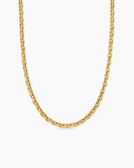 Fluted Chain Necklace in 18K Yellow Gold, 5mm
