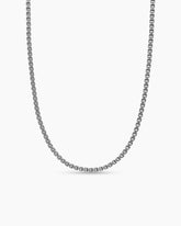 Double Box Chain Necklace in Sterling Silver, 2.6mm