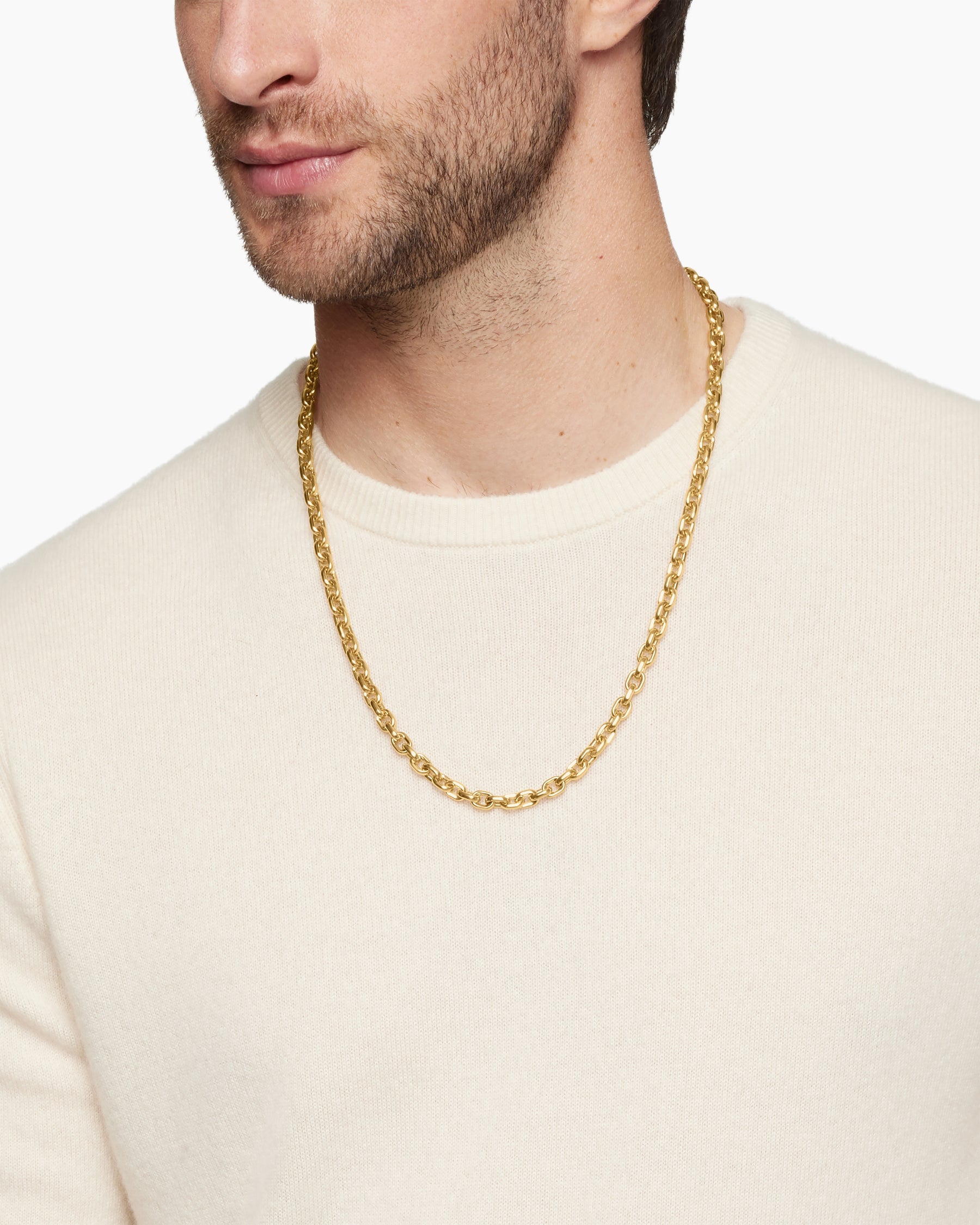 Streamline® Link Necklace in 18K Yellow Gold, 6.5mm