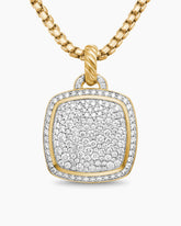 Albion® Pendant in 18K Yellow Gold with Pavé Diamonds, 17mm