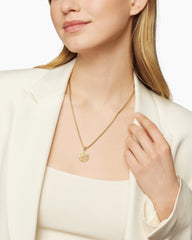 Sagittarius Amulet in 18K Yellow Gold with Diamonds, 19mm