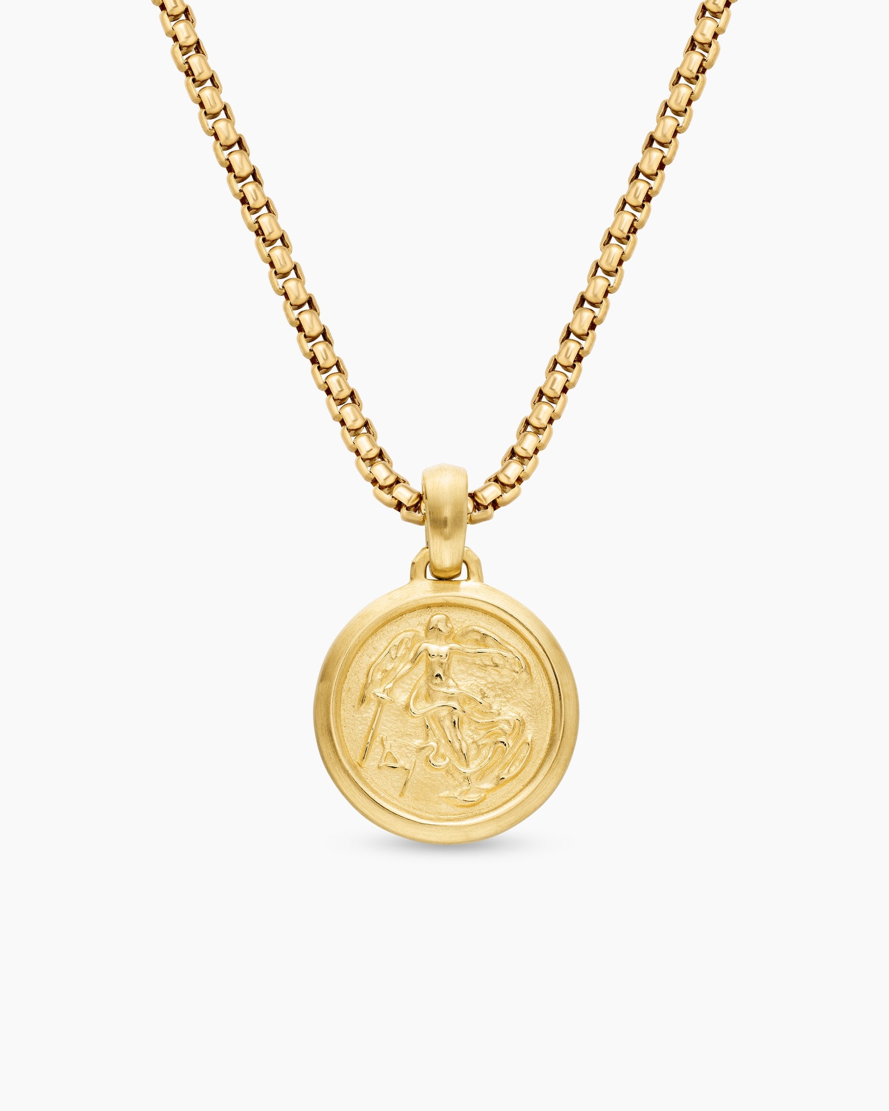 Petrvs® Angel Pendant in 18K Yellow Gold, 13.5mm