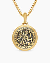 St. Christopher Amulet in 18K Yellow Gold, 26.5mm