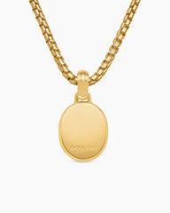 Petrvs® Scarab Amulet in 18K Yellow Gold with Black Mother of Pearl and Diamonds, 16.3mm