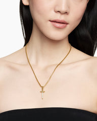 Petrvs® Dagger Amulet in 18K Yellow Gold with Diamonds, 32mm