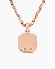 Petrvs® Horse Amulet in 18K Rose Gold with Black Mother of Pearl and Diamonds, 16.4mm