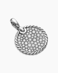 DY Elements® Disc Pendant in Sterling Silver with Diamonds, 18mm