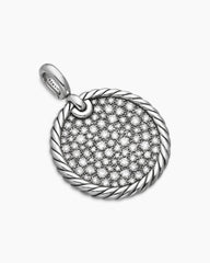 DY Elements® Disc Pendant in Sterling Silver with Diamonds, 24mm