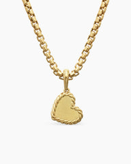 DY Elements® Heart Pendant in 18K Yellow Gold with Diamonds, 11mm