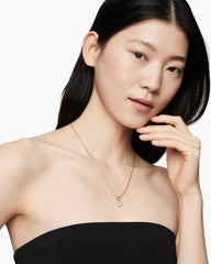 DY Elements® Heart Pendant in 18K Yellow Gold with Diamonds, 11mm