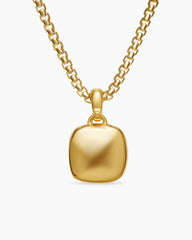 Sculpted Cable Square Locket in 18K Yellow Gold, 14.5mm