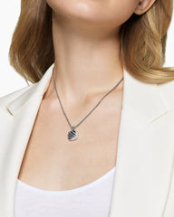 Sculpted Cable Square Locket in Sterling Silver, 14.5mm