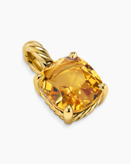 Marbella Pendant in 18K Yellow Gold with Citrine, 12mm