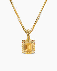 Marbella Pendant in 18K Yellow Gold with Citrine, 12mm