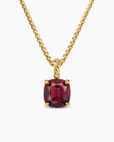 Marbella Pendant in 18K Yellow Gold with Rhodolite Garnet, 12mm
