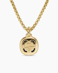 Albion® Pendant in 18K Yellow Gold with Black Onyx and Diamonds, 11mm