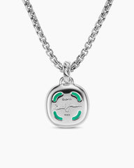 Albion® Pendant in Sterling Silver with Lagoon Orchid and Diamonds, 11mm