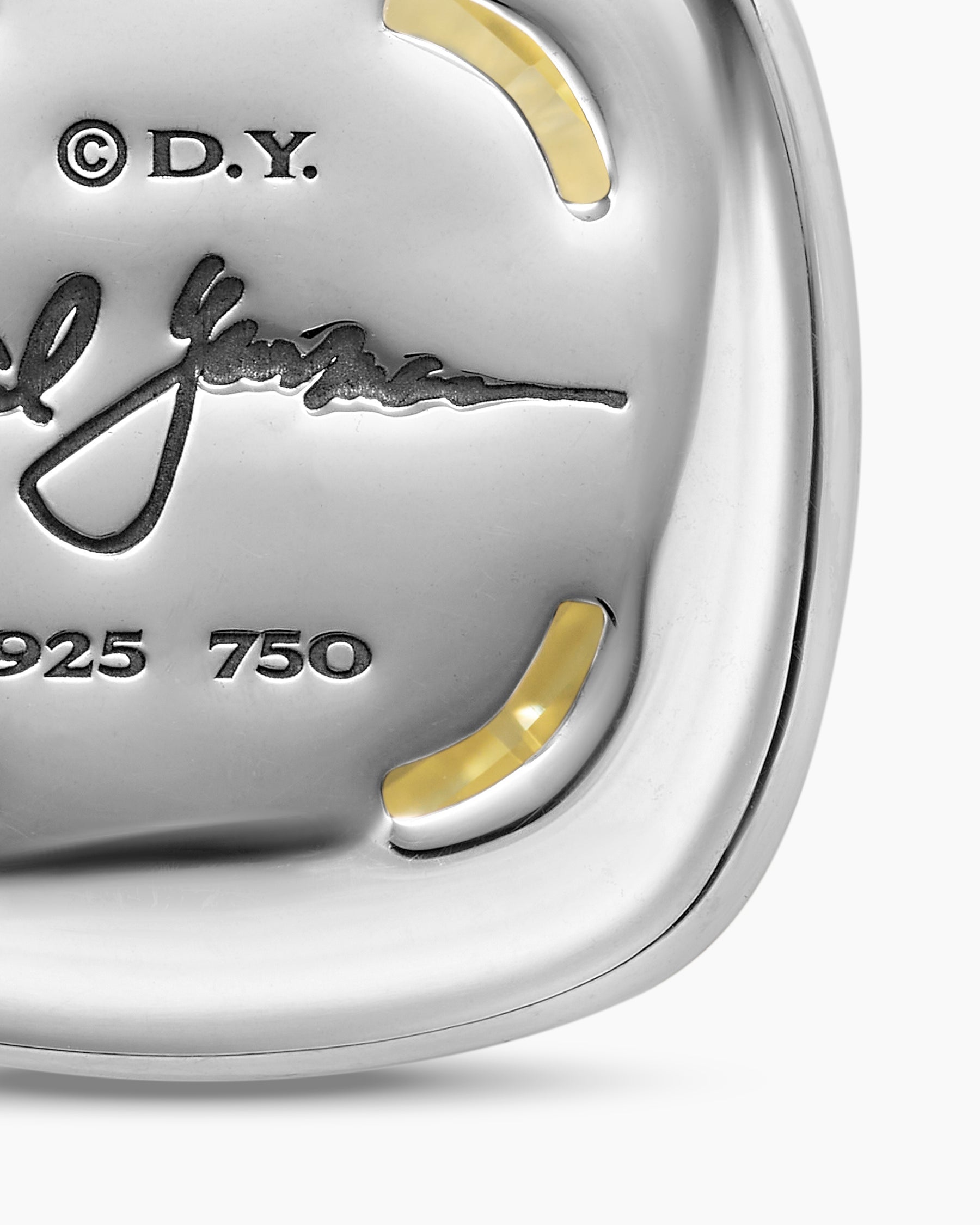Albion® Pendant in Sterling Silver with 18K Yellow Gold and Champagne Citrine, 15mm