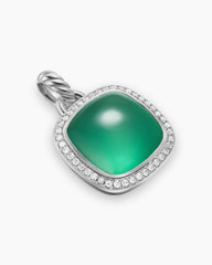 Albion® Pendant in Sterling Silver with Lagoon Orchid and Diamonds, 15mm