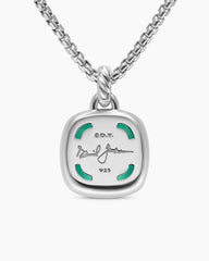 Albion® Pendant in Sterling Silver with Lagoon Orchid and Diamonds, 15mm