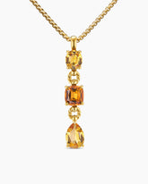 Marbella Y Pendant in 18K Yellow Gold with Citrine and Madeira Citrine, 57.8mm