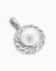 Pearl Classics Cable Halo Amulet in Sterling Silver with Diamonds, 18.8mm