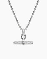 DY Madison® Toggle Pendant in Sterling Silver with Diamonds, 20.2mm