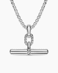DY Madison® Toggle Pendant in Sterling Silver with Diamonds, 29mm