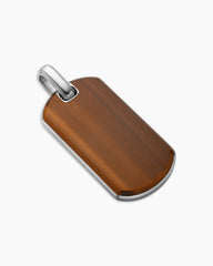 Chevron Tag in Sterling Silver with Tigers Eye, 42mm