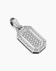 Streamline® Amulet in Sterling Silver with Diamonds, 22mm
