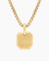 Octagonal Amulet in 18K Yellow Gold, 15mm