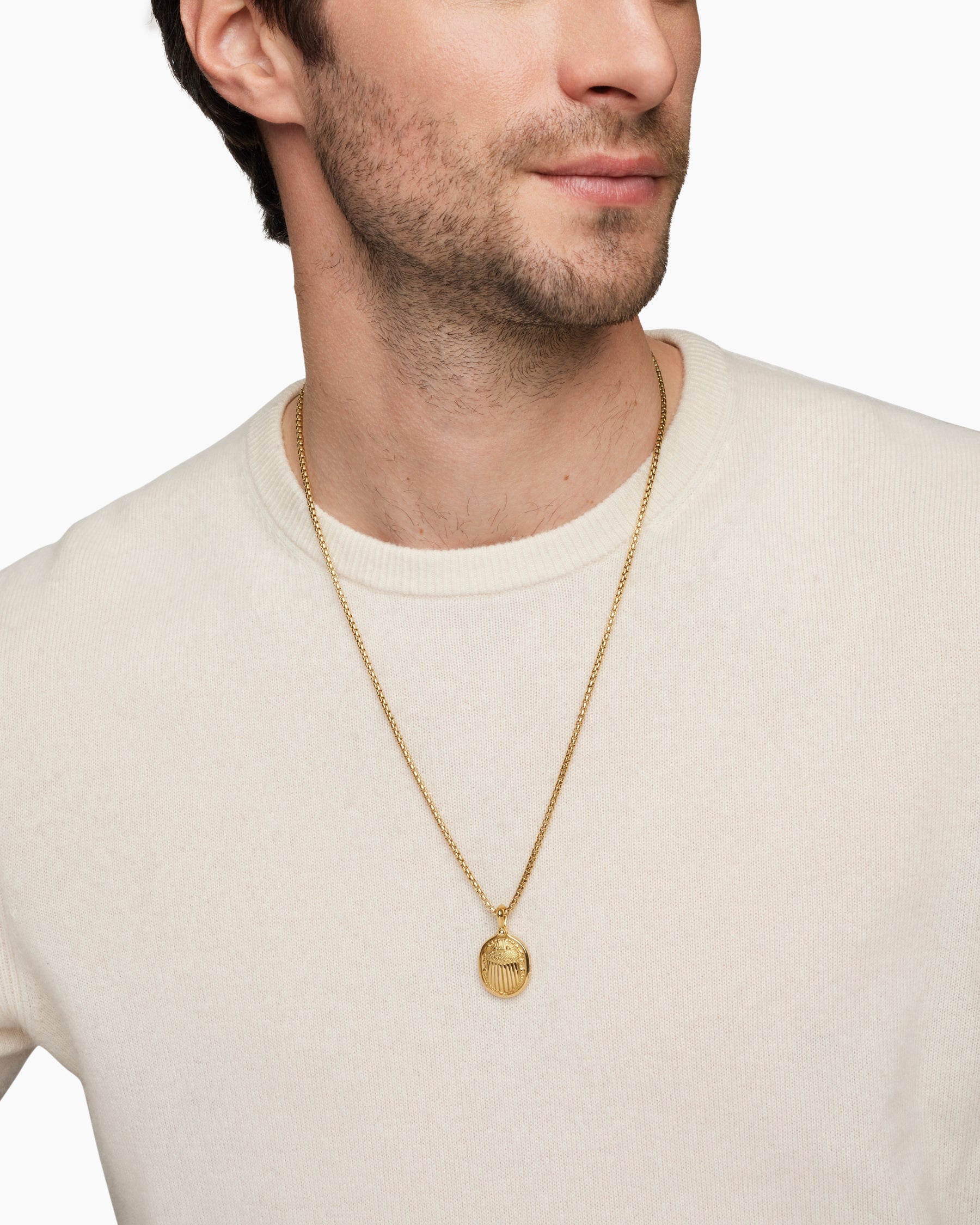 Petrvs® Scarab Amulet in 18K Yellow Gold, 24mm