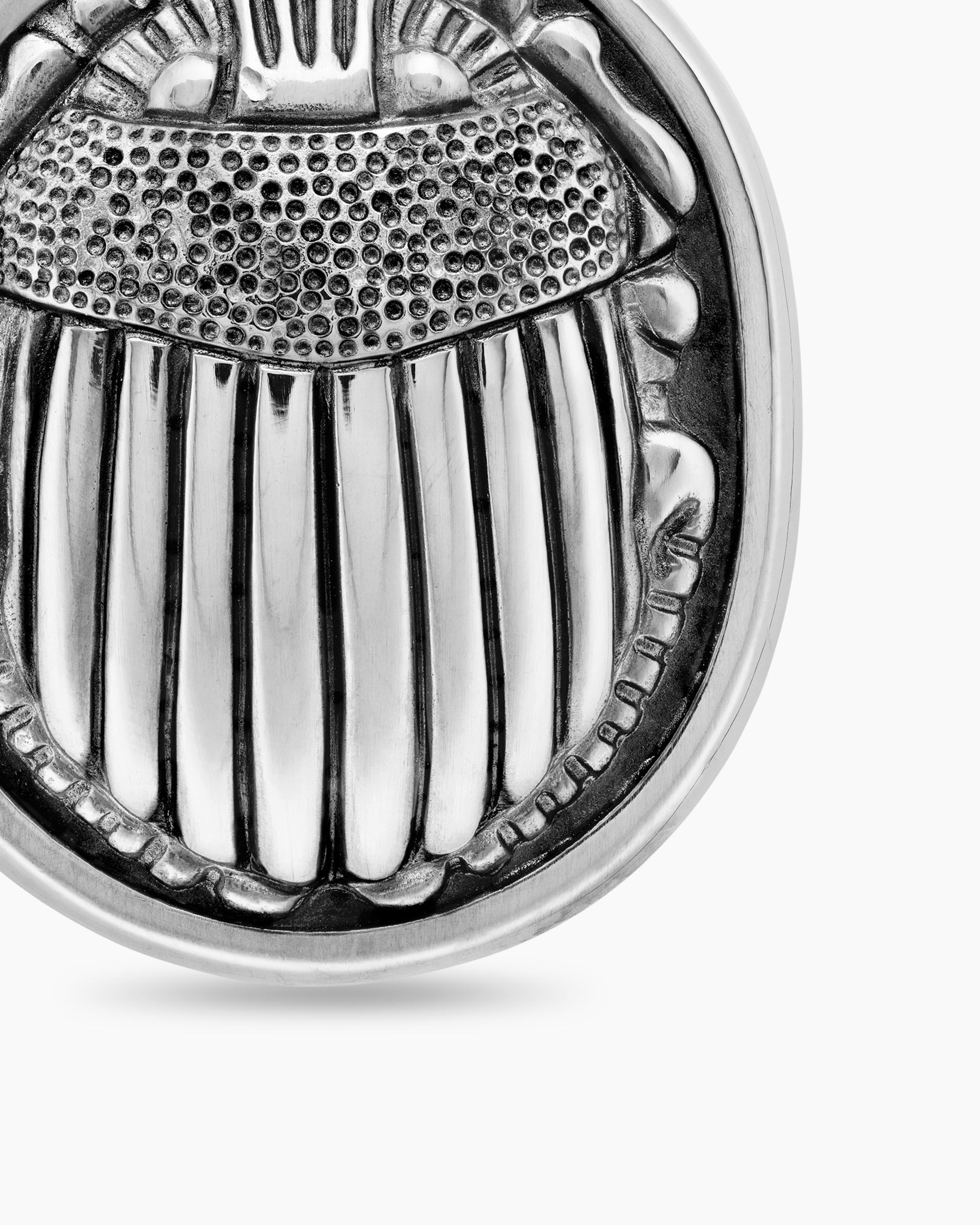 Petrvs® Scarab Amulet in Sterling Silver, 24mm