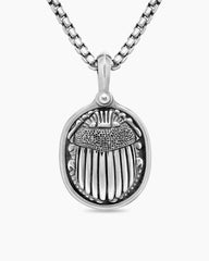 Petrvs® Scarab Amulet in Sterling Silver, 24mm