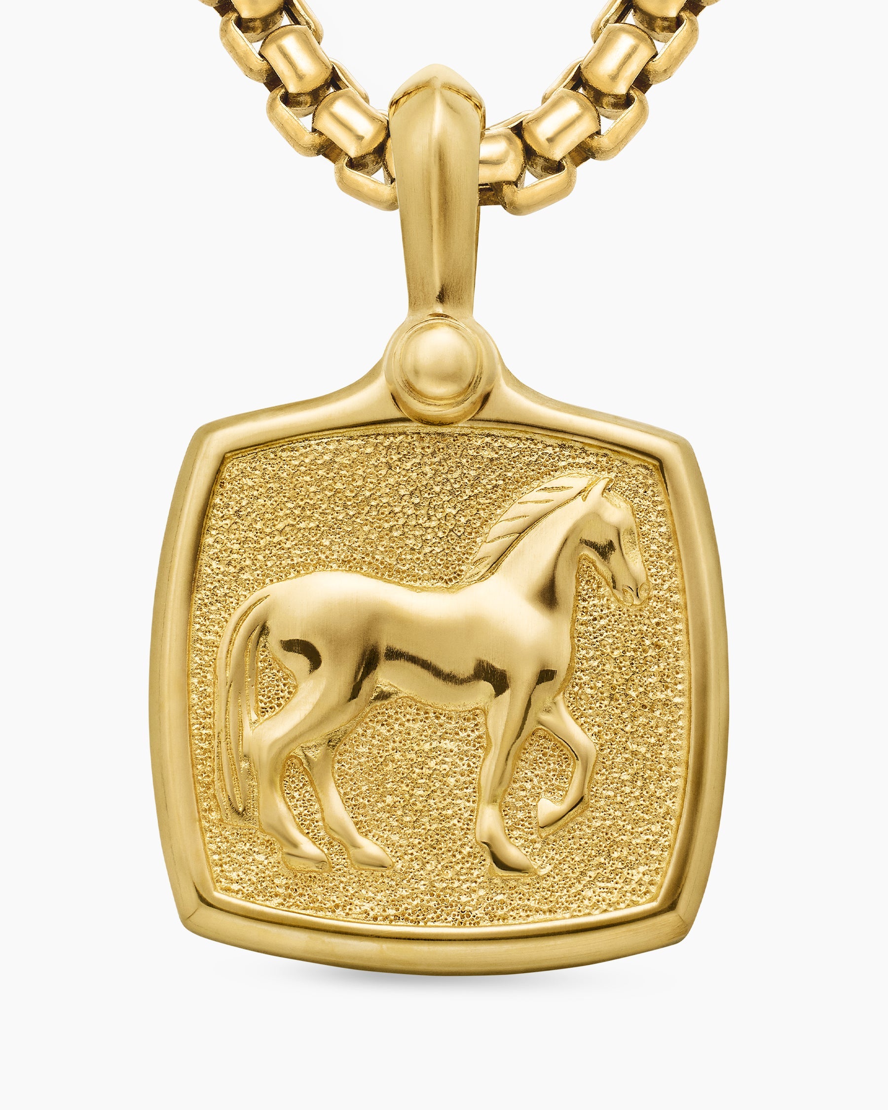 Petrvs® Horse Amulet in 18K Yellow Gold, 19mm
