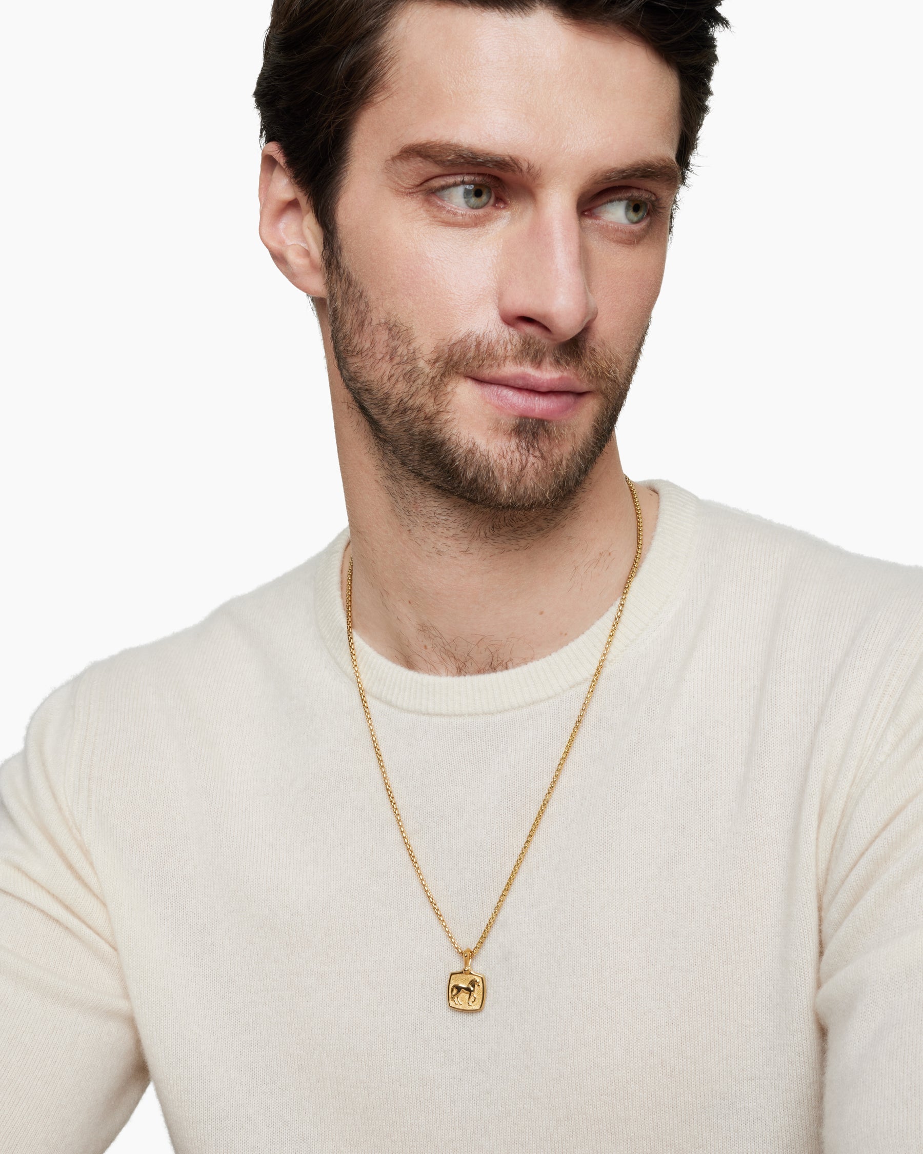 Petrvs® Horse Amulet in 18K Yellow Gold, 19mm