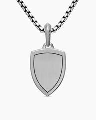 St. Michael Amulet in Sterling Silver with Diamonds, 26mm