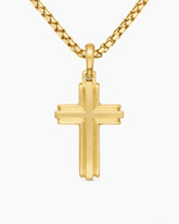 Cross Pendant in 18K Yellow Gold, 34mm