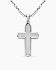 Cross Pendant in Sterling Silver, 34mm