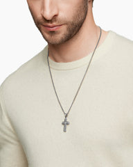 Cross Pendant in Sterling Silver, 34mm