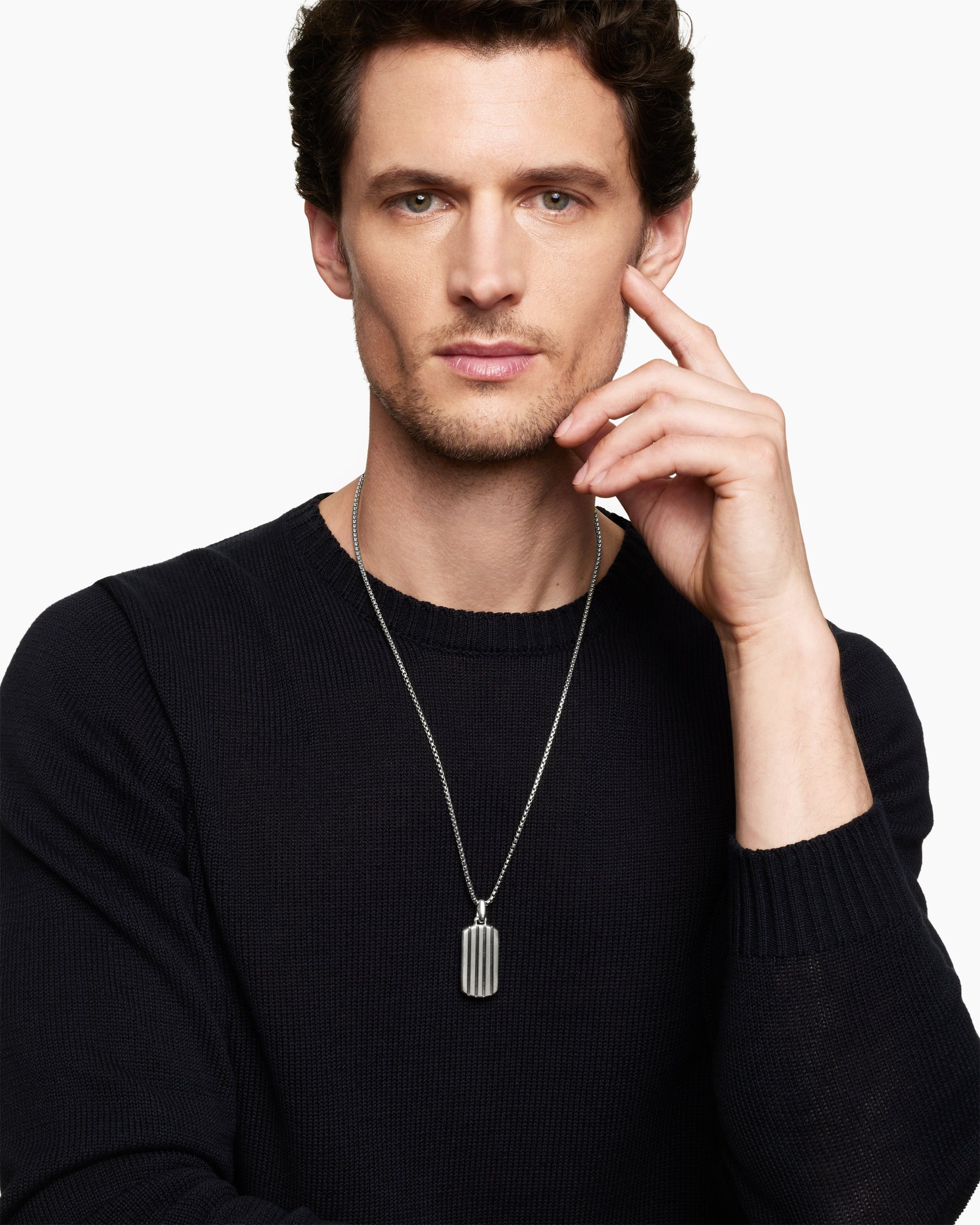 Streamline® Tag in Sterling Silver, 35mm