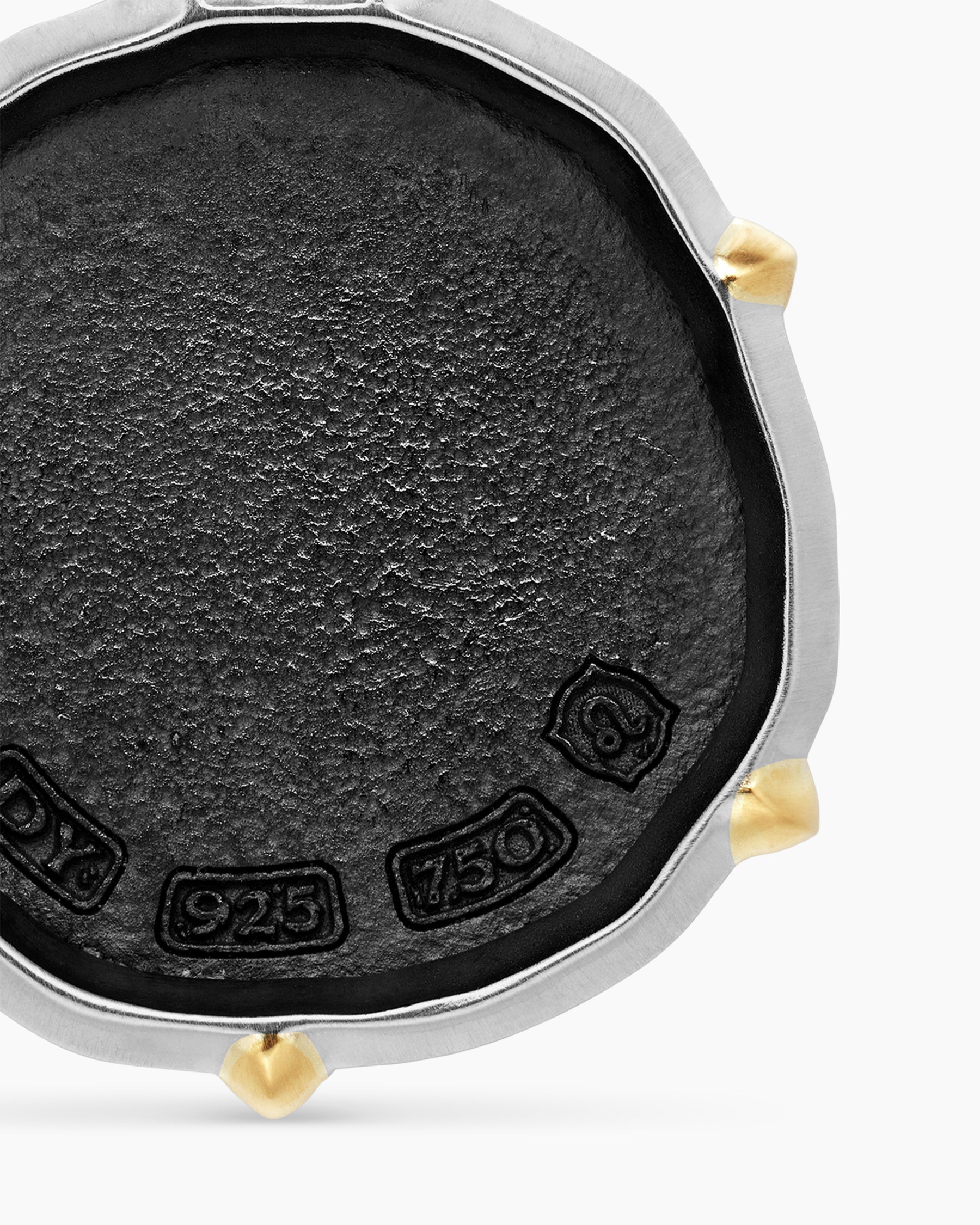 Leo Amulet in Sterling Silver with 18K Yellow Gold, 23mm